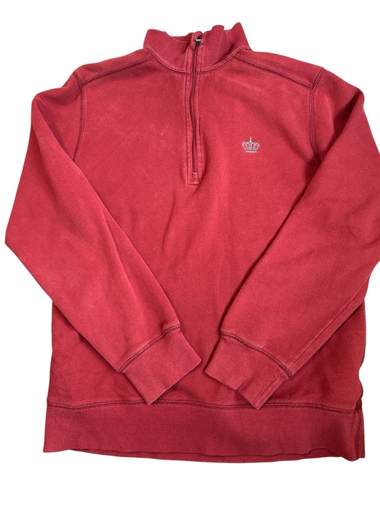 Roundtree & Yorke Other - Roundtree & Yorke Red Half-Zip Pullover with Crown Emblem